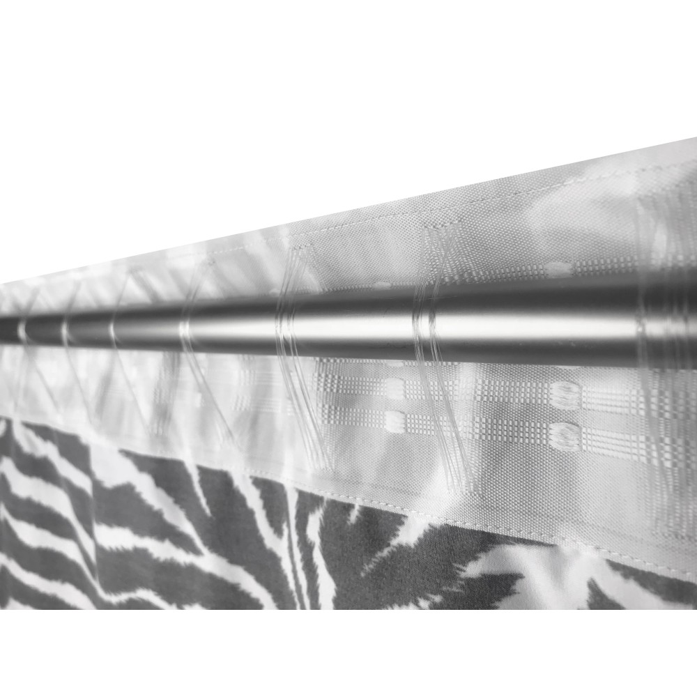 ZEBRA ZEBRA CURTAIN WHITE BLACK CM. 140X280 MADE IN ITALY