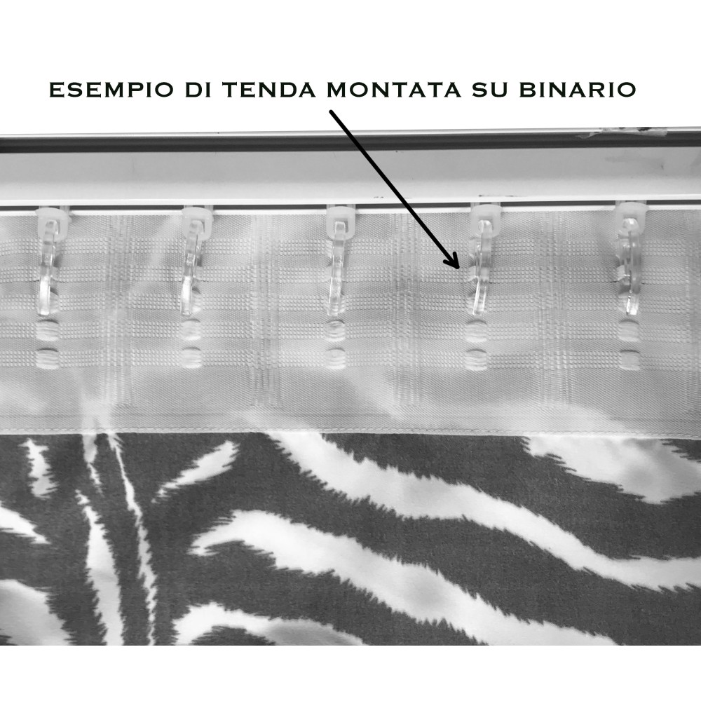 RIDEAU DE ZEBRA ZEBRA BLANC NOIR CM. 140X280 FABRIQUÉ EN ITALIE