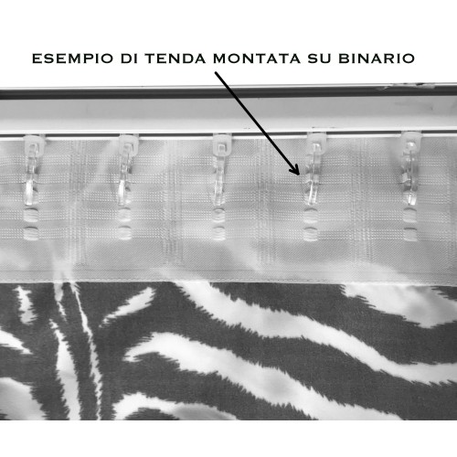 RIDEAU DE ZEBRA ZEBRA BLANC NOIR CM. 140X280 FABRIQUÉ EN ITALIE