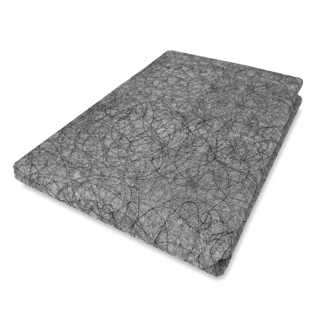 PAIRE GOUTTE VERRE DE FÉES GRIS ARGENTÉ 2