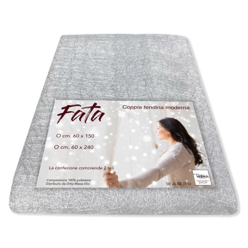 PAIR OF WHITE FAIRY GLASS CURTAIN