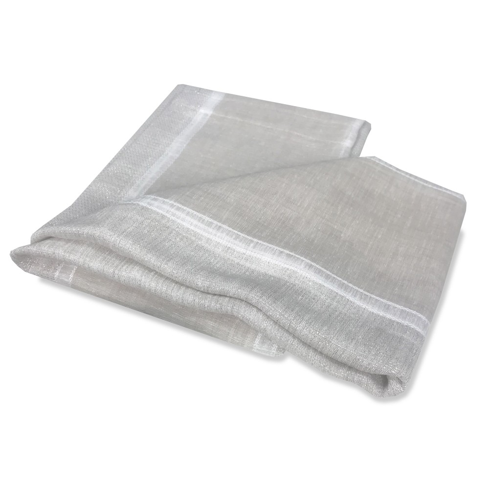 PAAR BEIGE AUSSENGLASVORHÄNGE 60 cm breit
