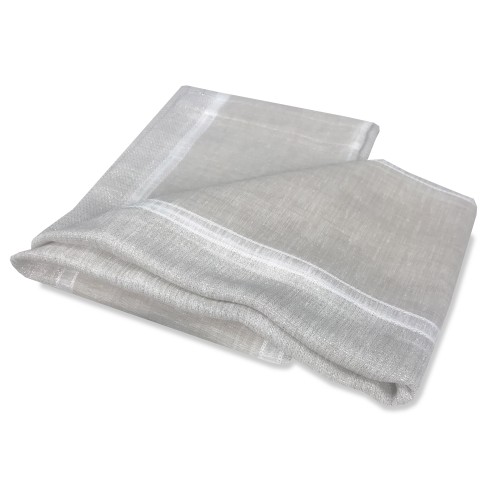 PAIR OF BEIGE EXTERNAL GLASS CURTAIN 60 cm wide