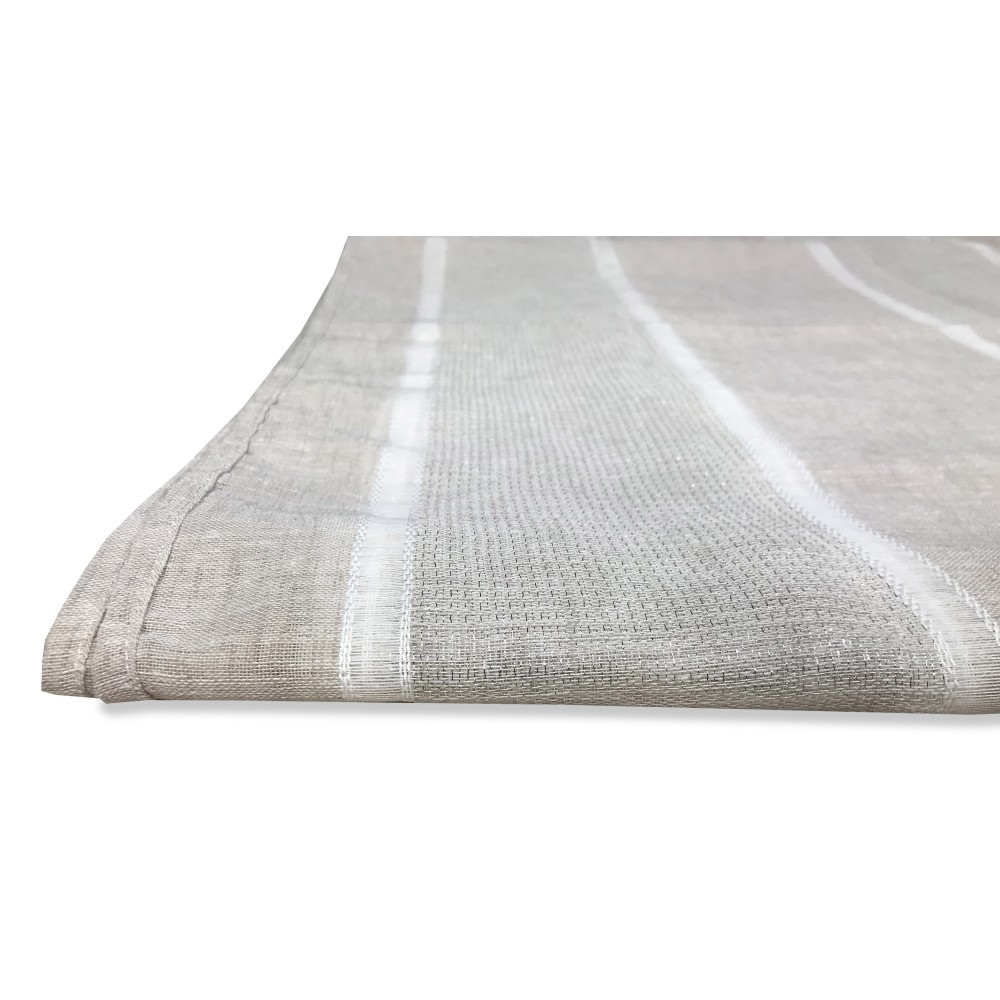 PAIR OF BEIGE EXTERNAL GLASS CURTAIN 60 cm wide