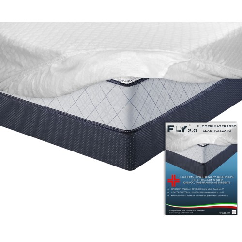 CUBRECOLCHÓN ELÁSTICO FLY 2.0 JACQUARD ESPONJA con esquinas