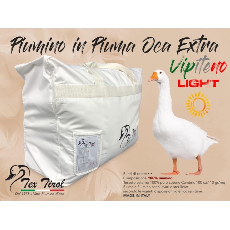 PIUMINO OCA VIPITENO LIGHT  100  PIUMINO OCA LEGGERO ESTIVO MATRIMONIALE 2