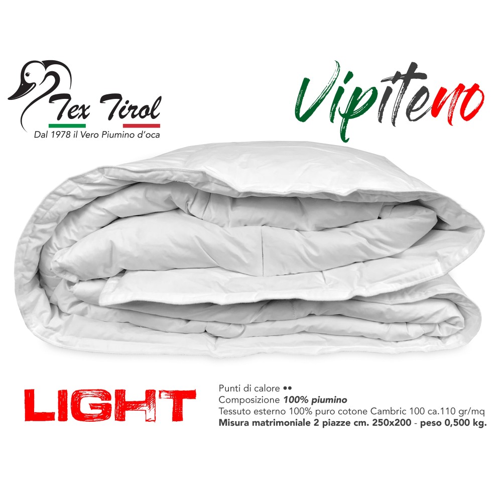 EDREDÓN NÓRDICO DE OCA VIPITENO LIGHT 100 EDREDÓN NÓRDICO DE OCA LIGERO DE VERANO DOBLE