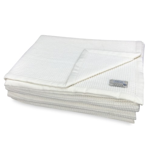 Lightweight Kashmir wool and Merino honeycomb blanket 220×260 cm