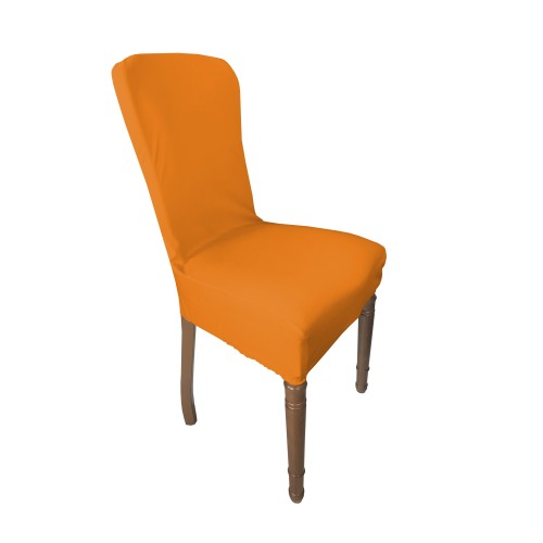 COPPIA coprisedia ELASTICIZZATO ROMA antimacchia in TINTA UNITA ARANCIO