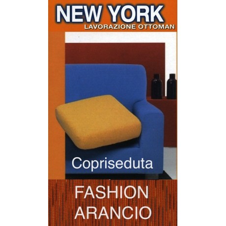 Copriseduta Divano Arancio Elasticizzato - New York Fashion Antipilling Made in Italy