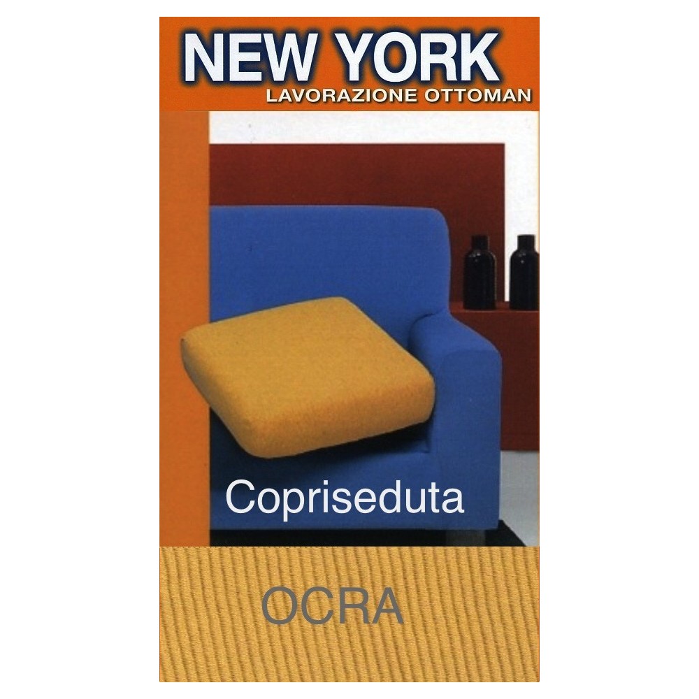 Copriseduta Divano Ocra Elasticizzato - New York Antipilling Made in Italy