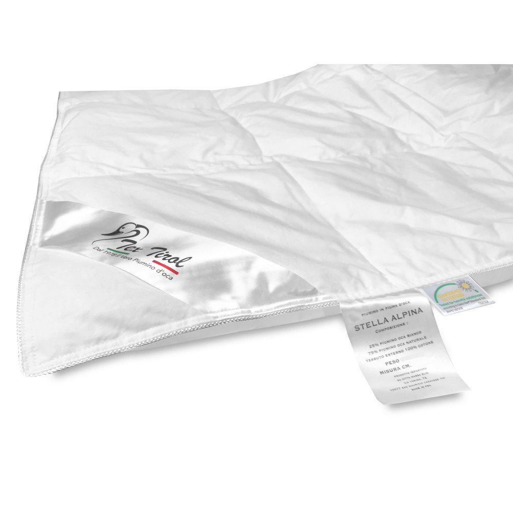 Piumino Tex Tirol in 100 % piumino oca da lettino cm. 80 x 120