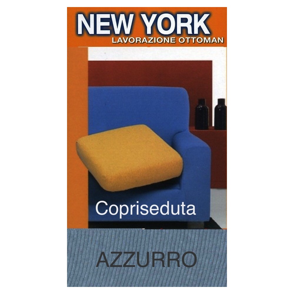 Hellblauer Stretch-Sofabezug - New York, Made in Italy