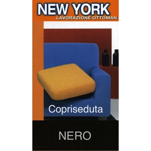 Housse de siège de canapé extensible noire - New York, Made in Italy