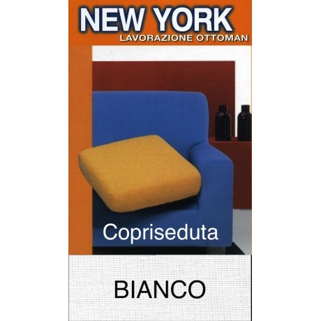 Copriseduta Divano Bianco Elasticizzato - New York, Made in Italy