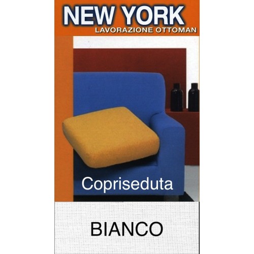 Housse de siège de canapé extensible blanche - New York, fabriquée en Italie