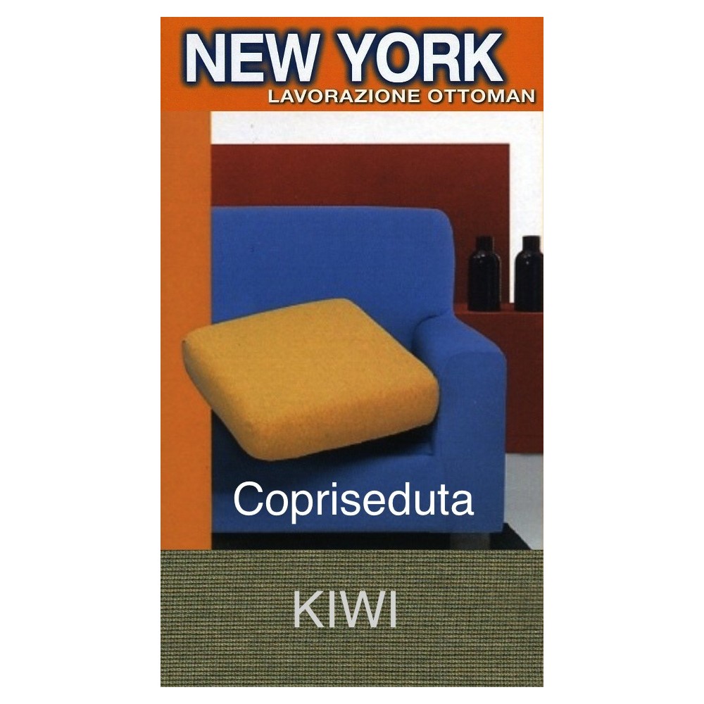 Funda de asiento de sofá elástica verde kiwi - Nueva York, hecha en Italia
