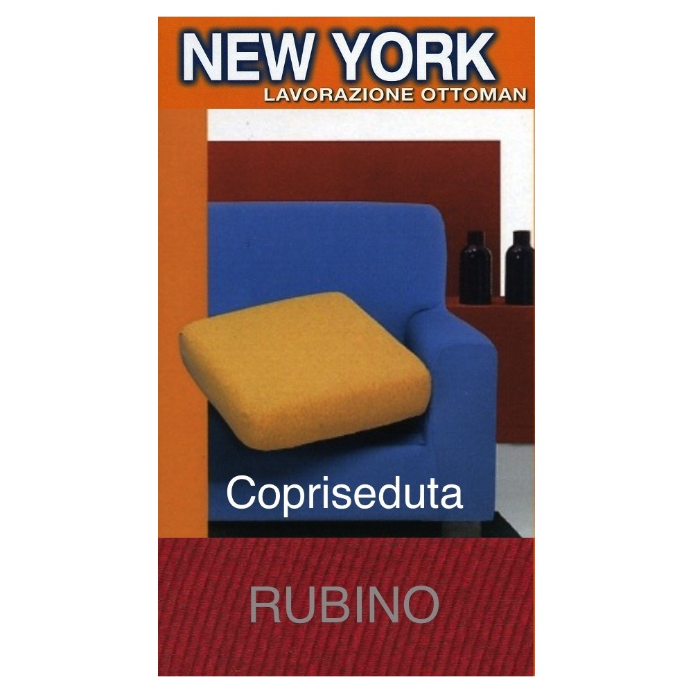 Copriseduta Divano Rubino Elasticizzato - New York, Made in Italy