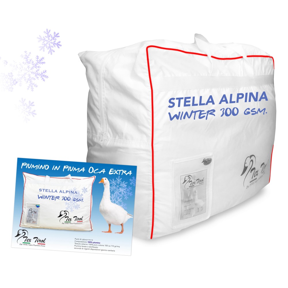 Piumino Tex Tirol in piuma d'oca modello invernale indicato per la stagione più fredda