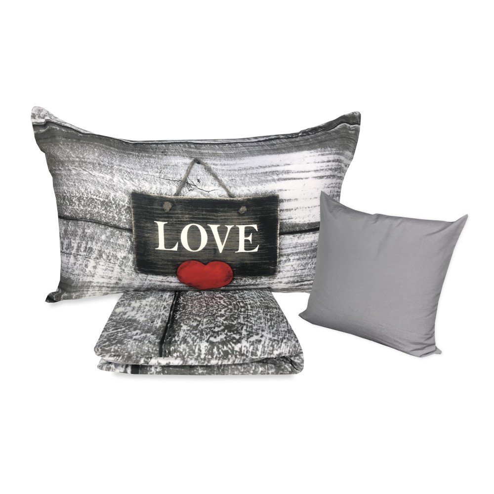 IMA duvet cover. TEX PHOTO HEART SHABBY LOVE 2 with Furniture pillowcase