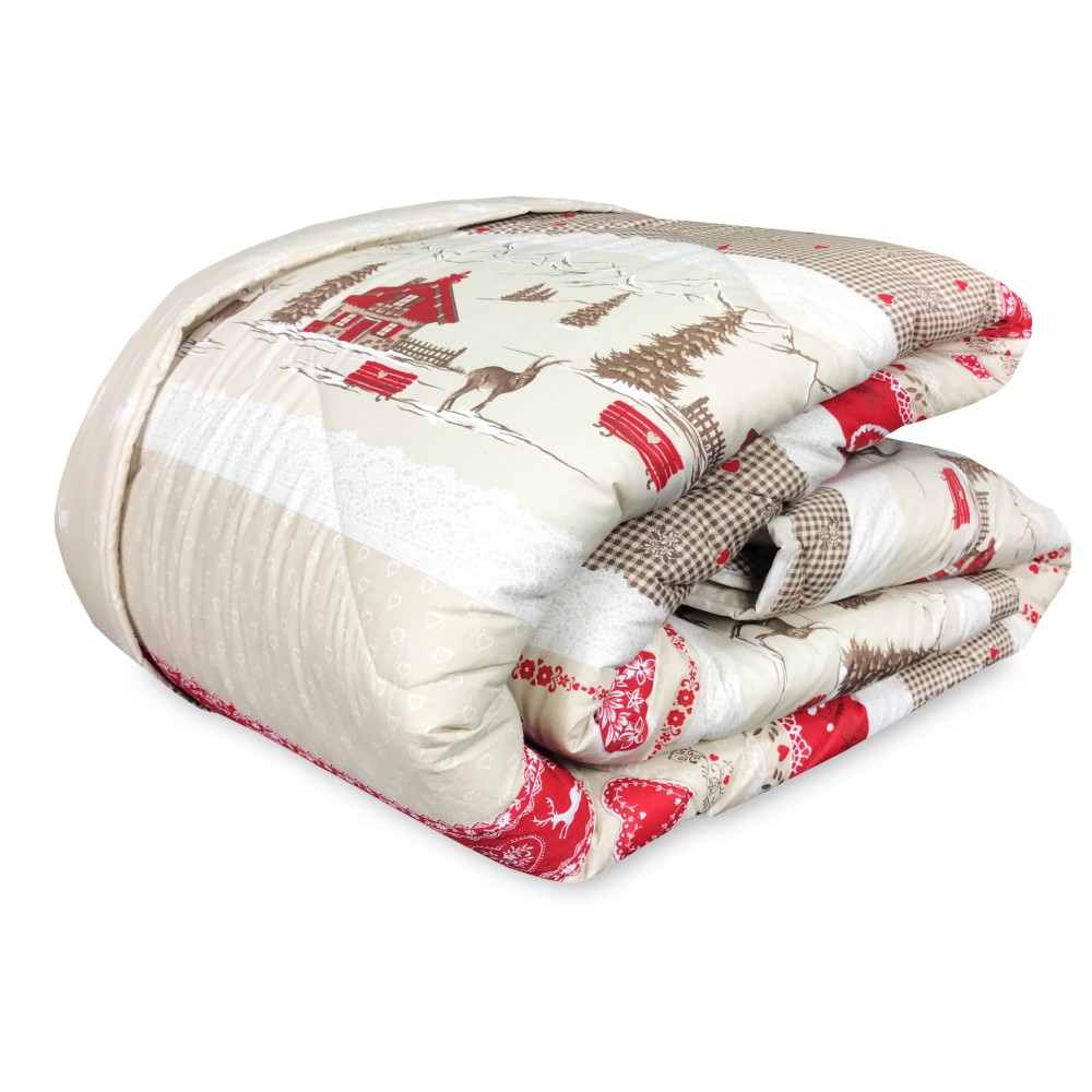 Couette d'hiver de coton et de polyester, non-allergène