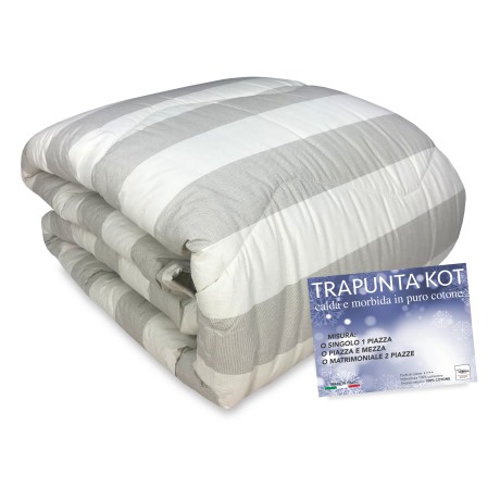 Winter quilt made of pure cotton and hypoallergenic polyester