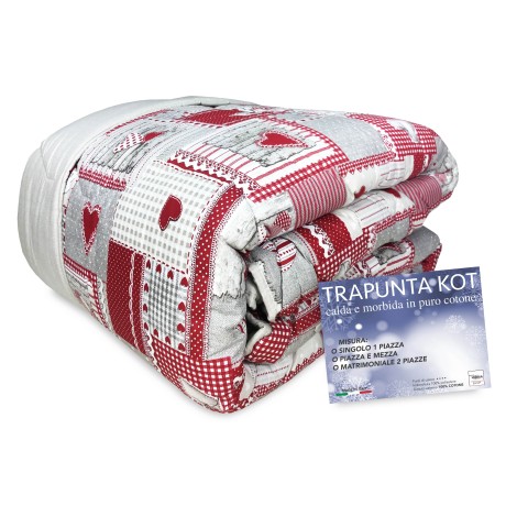 TRAPUNTA KOT © tirolese APRICA ROSSO made in Italy PURO COTONE