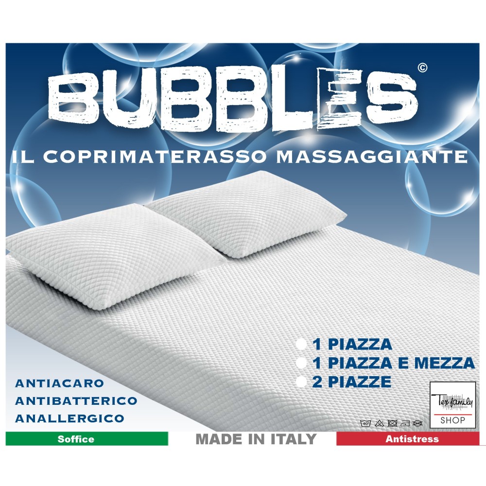 Coprimaterasso in poliestere bielastico morbido e traspirante, adatto a materassi ortopedici
