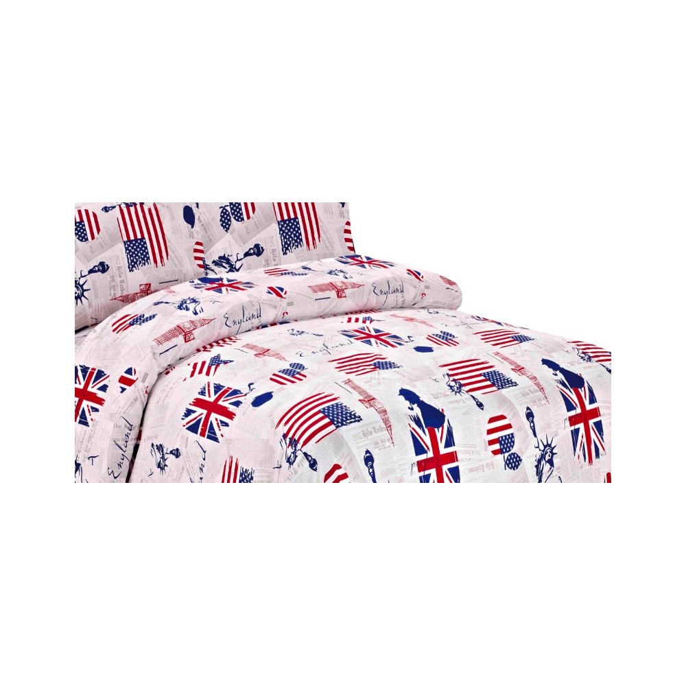 HOUSSE DE COUETTE KAMOMILLA DRAPEAU ANGLAIS AMÉRICAIN