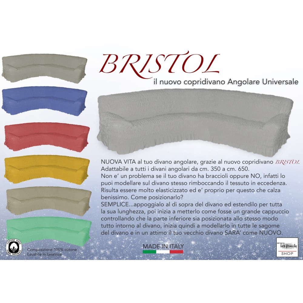 Nuovo copridivano angolare universale Bristol etnico bordeaux