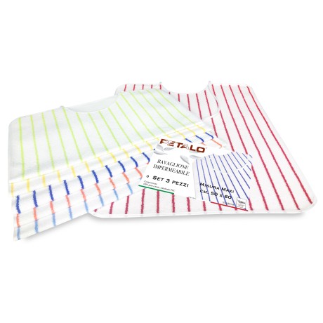 SET MIT 3 WASSERDICHTEN LÄTZCHEN FÜR ERWACHSENE PETAL © GAG mit schmutzabweisenden SCHNÜRSENKELN MAXI-Größe, komplett mit Waschb