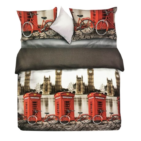 Bettbezug aus Mikrofaser LONDON ENGLISH BIG BEN TELEPHONE 2