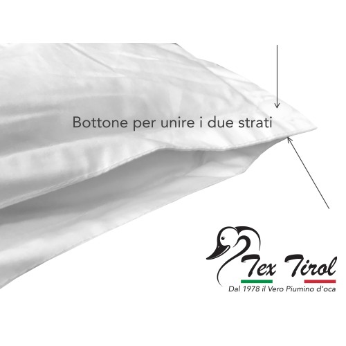 The Tex Tirol DOLOMITI duvet in the 4-season version ideal for all year round, single or double or double