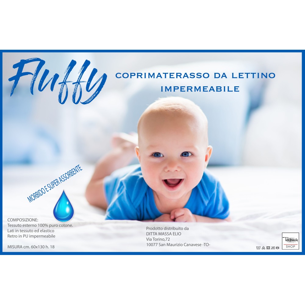 FUNDA DE COLCHÓN IMPERMEABLE DE PVC ANTIÁCAROS CUNA ESPONJOSA ANTI-ORINA en puro algodón