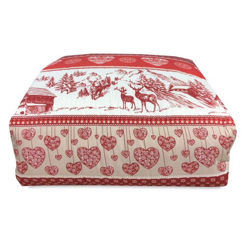 QUILT TYROLEAN BOW © GERMAGNANO red DUVET made in Italy