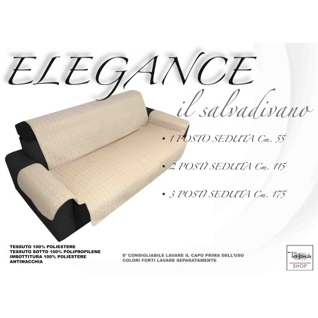 Elegance Creme Sofa Bezug 2