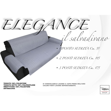 Elegance Grauer Sofabezug 2