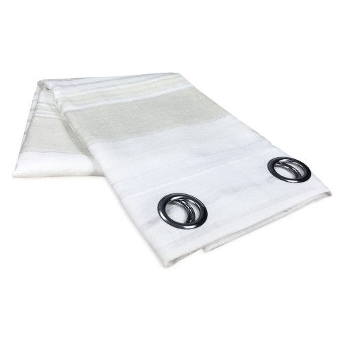 CORTINA CORTINA RAYAS crema CM. 140X280 EMPAQUETADO
