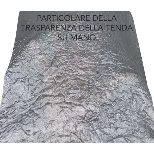 FIORDALISO CURTAIN in SOLID GREY cm. 140X290 Packaged
