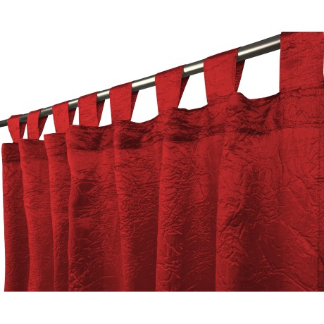 TENDA FIORDALISO  in tinta unita BORDEAUX CM. 140X290 confezionata 2
