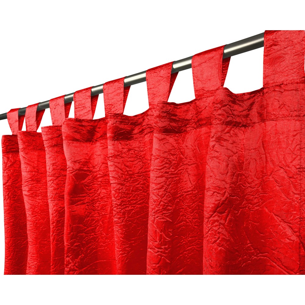 FIORDALISO CURTAIN in the same color FIRE RED CM. 140X290 Packaged