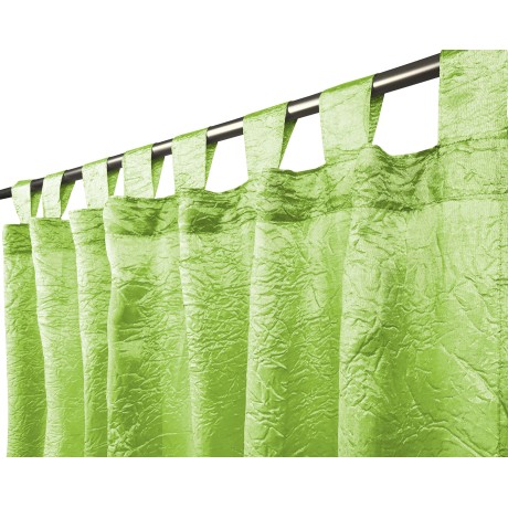 CORTINA FIORDALISO en color liso VERDE CM. 140X290 Empaquetado 2
