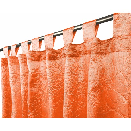 FIORDALISO VORHANG in der Unifarbe ORANGE CM. 140X290 verpackt 2