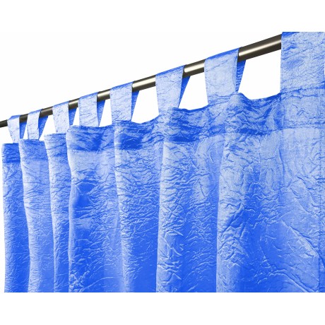 TENDA FIORDALISO in tinta unita AZZURRO CM. 140X290 confezionata 2