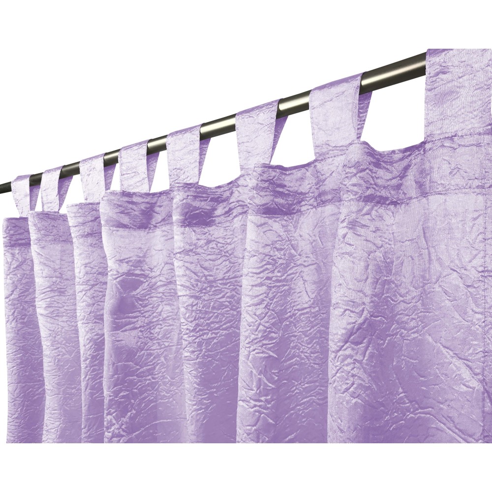 CORTINA FIORDALISO en color liso LILA CM. 140X290 Empaquetado