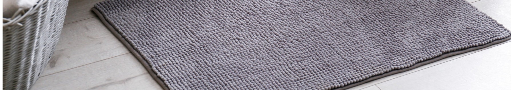 Alfombrillas de baño de algodón: suaves, antideslizantes, lavables